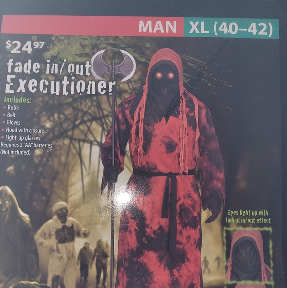 Mens costume in/out executioner xl40/42 - Picture 3 of 3